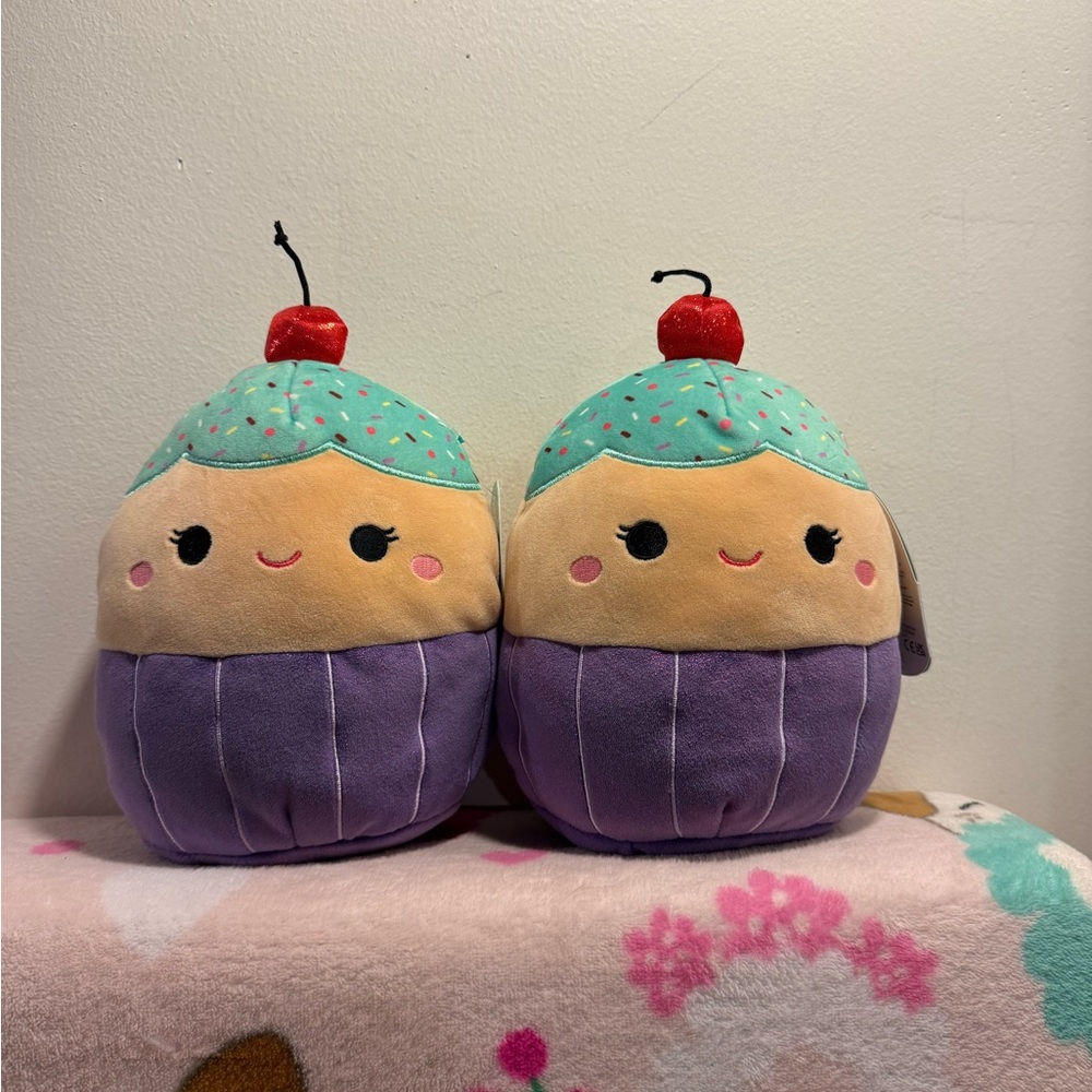 Squishmallows cupcake Blyne 8” NWT bundle